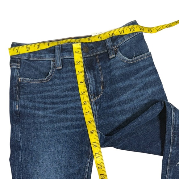 American Eagle The Dream Jean Super High Rise Distressed Stretch Jegging Size 0 - Picture 2 of 4